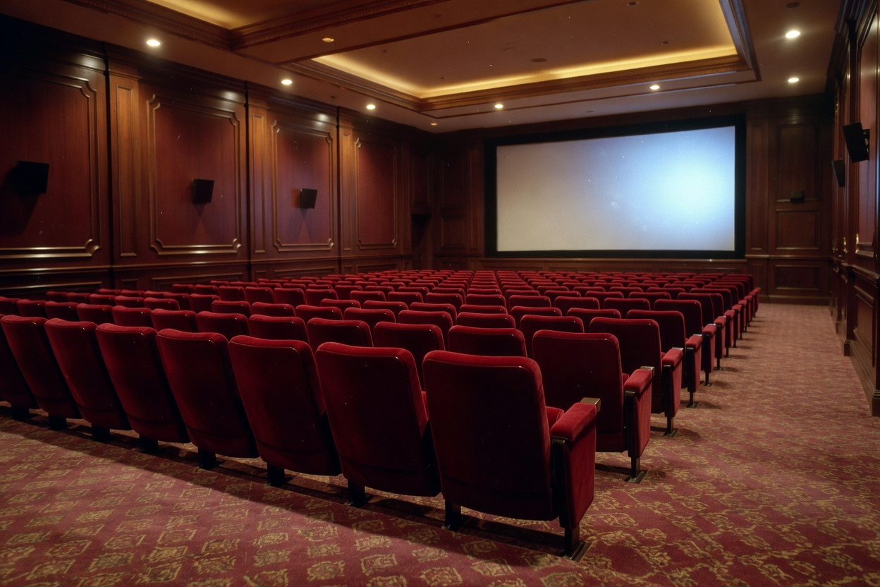 1990s Classic Movie Theater Interior